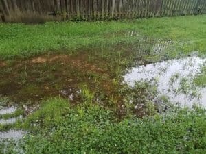 water drainage problems